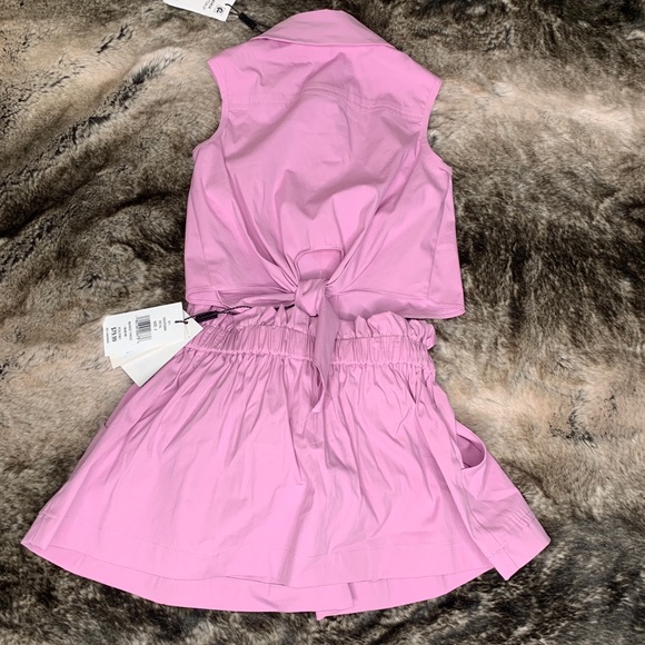 MILLY MINIS TIE BACK BUTTON UP AND PAPERBAG SKIRT - Picture 3 of 7